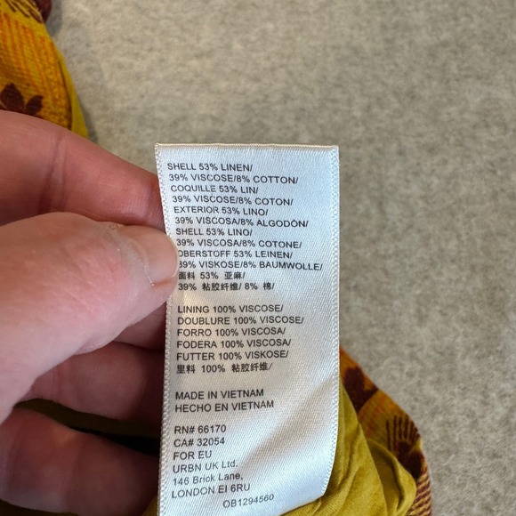 Urban Outfitters Floral Print Mini Dress Cutout Back Sundress Size M - Picture 15 of 16